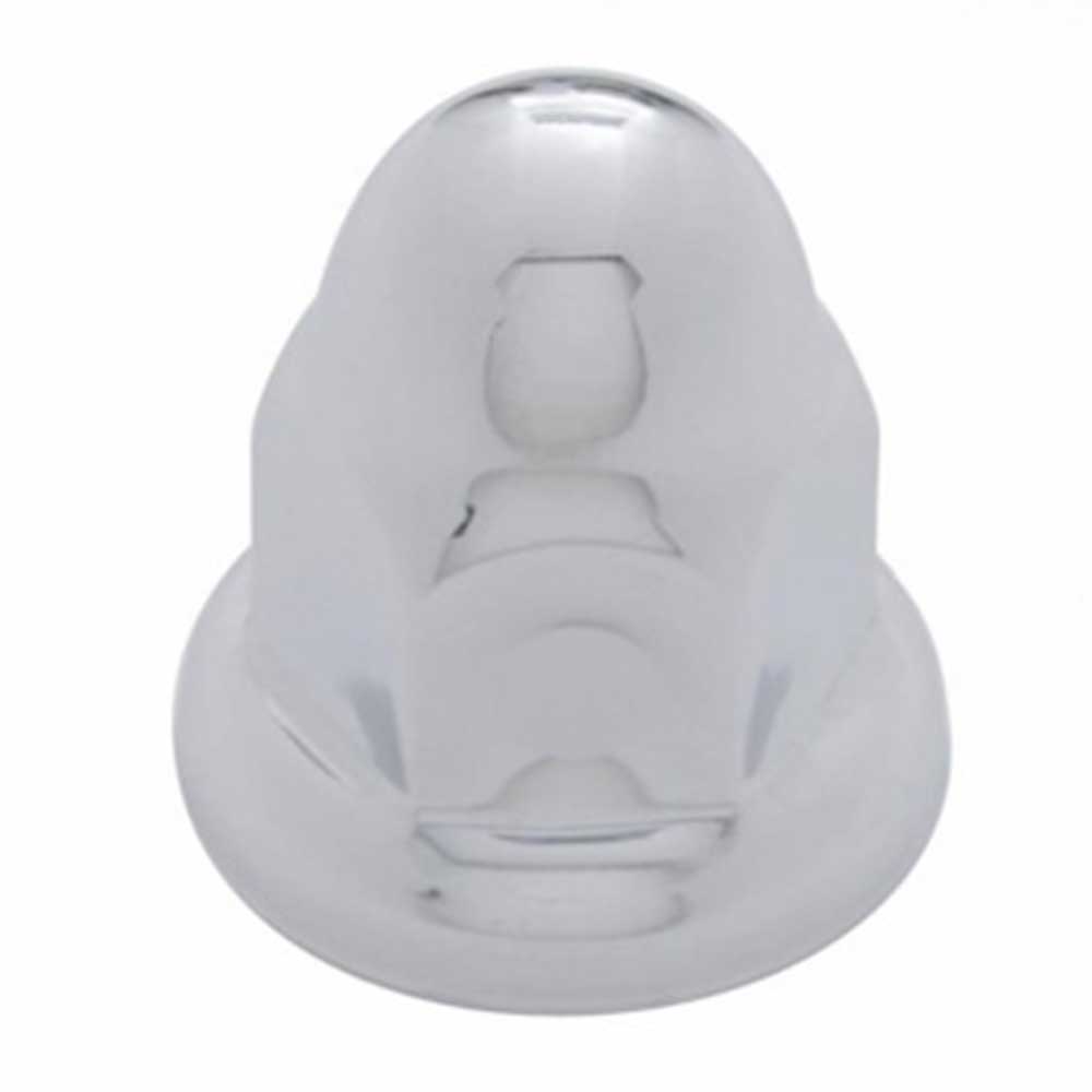 33mm x 2" Chrome Steel Nut Cover with Flange - Push On