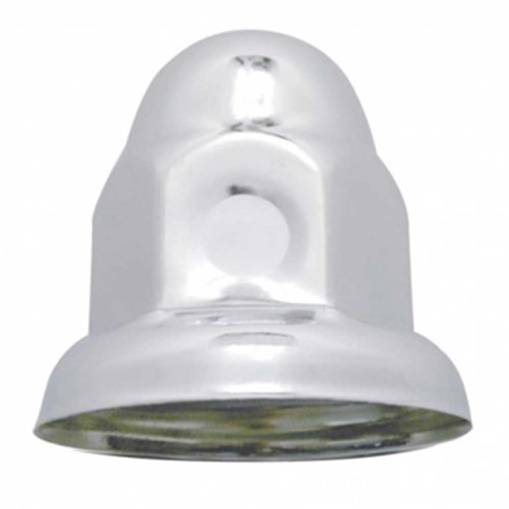 33mm x 2" Chrome Steel Nut Cover with Flange - Push On, 10-Pack