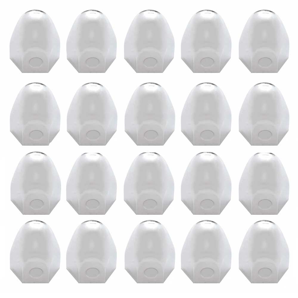 1-1/2" Stainless Steel Bullet Nut Cover - Push On 20PK