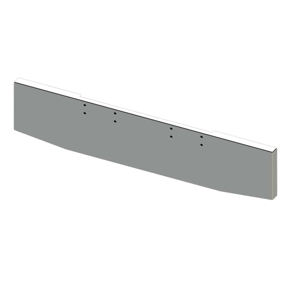 18" Tapered Boxed End Chrome Plated Bumper for Peterbilt 359