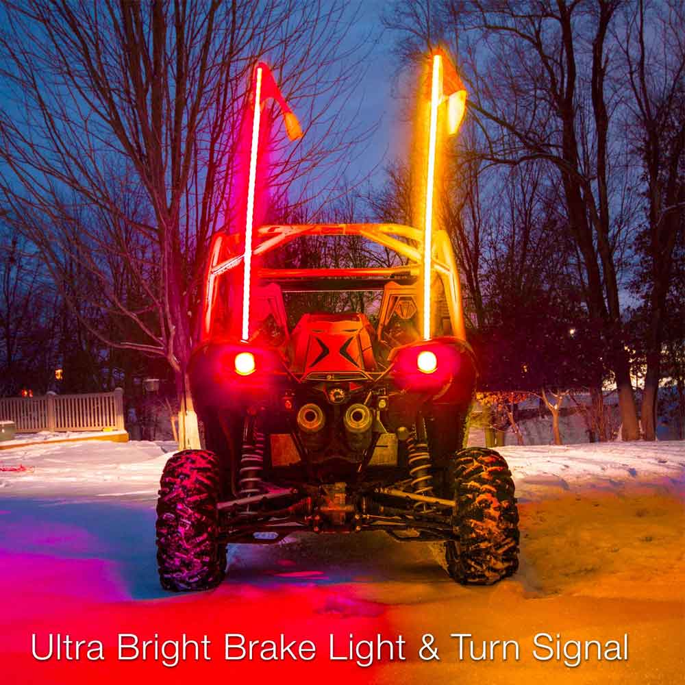 32" 2 Piece Whip Light Kit
