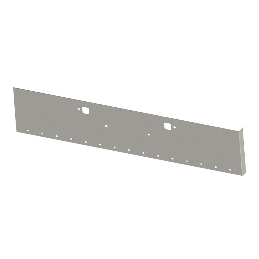 22" Peterbilt 365, 367, 388, 389, 567 Boxed End Chrome Bumper with Fifteen 3/4" Light and Tow Holes Cutouts