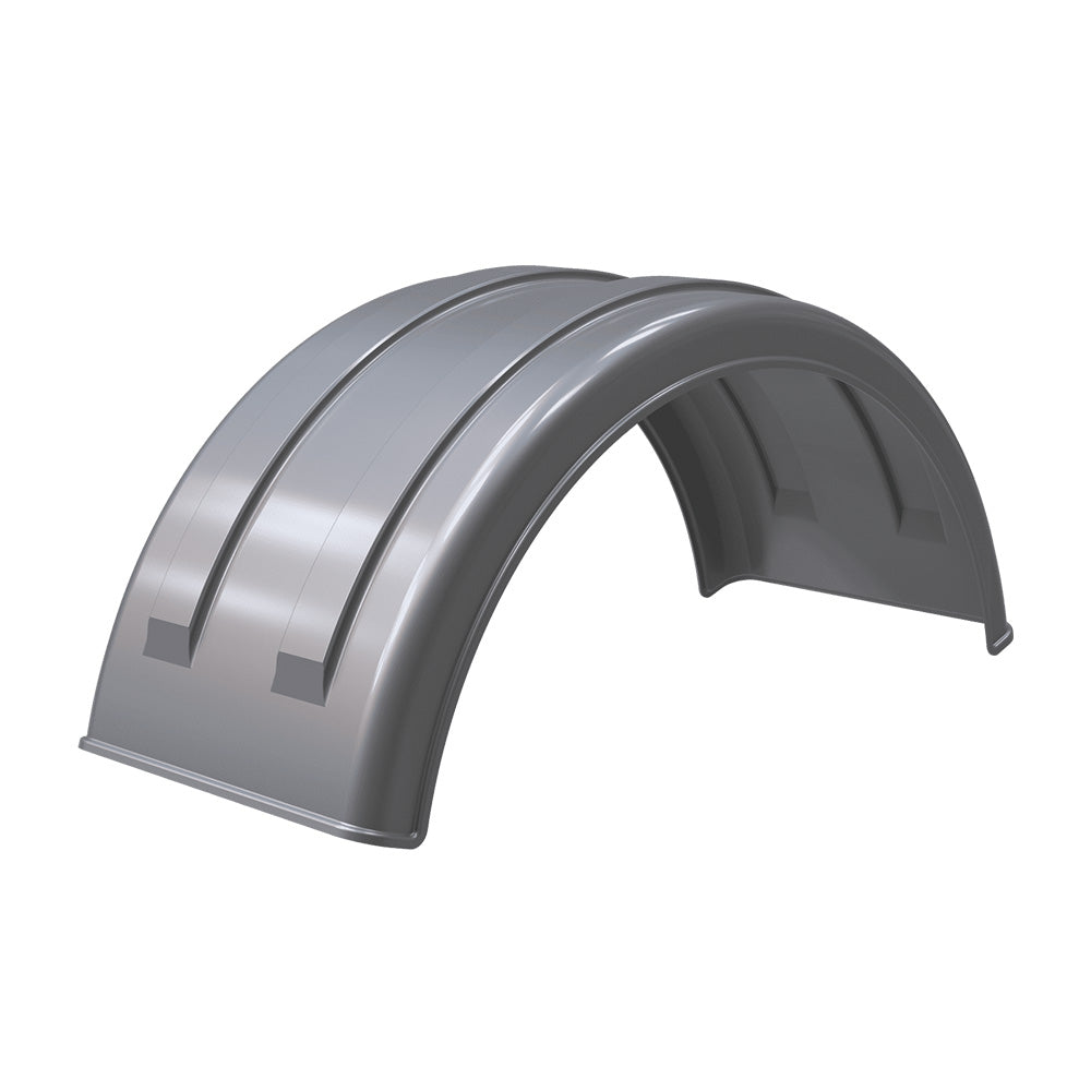 44.5"W Liquid Platinum Poly Single Lift Axle Fender for 22.5" or 24.5" Wheel