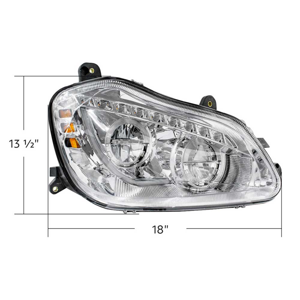 2013-2021 Kenworth T680 High Power 45 LED Headlight with Sequential Turn Signal