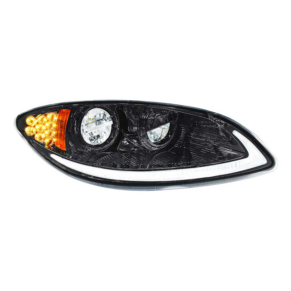 International Prostar 2006-2017 Blackout LED Headlight with LED Light Bar and Turn Signal