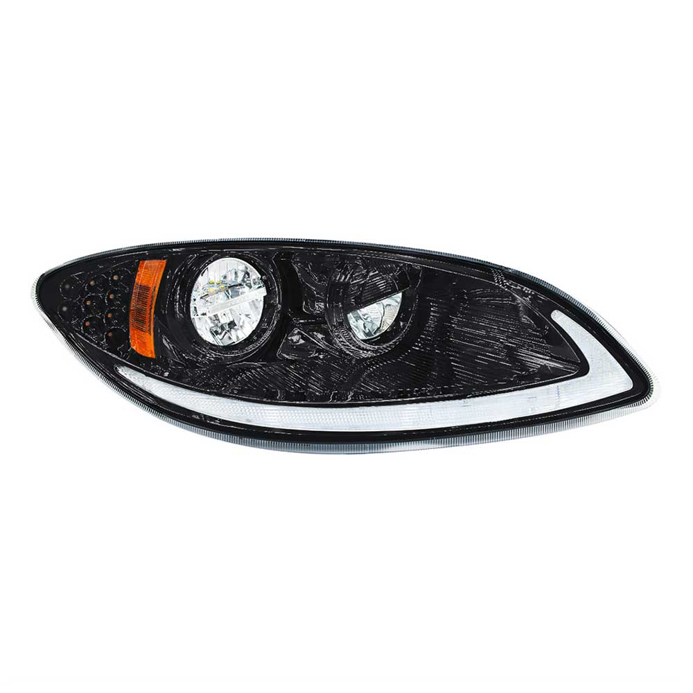 International Prostar 2006-2017 Blackout LED Headlight with LED Light Bar and Turn Signal