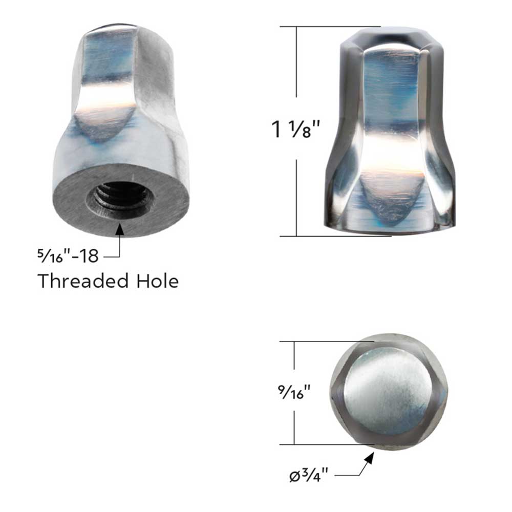 Stainless Steel Air Cleaner 5/16" 18 Thread Nut Set - 4 Pack