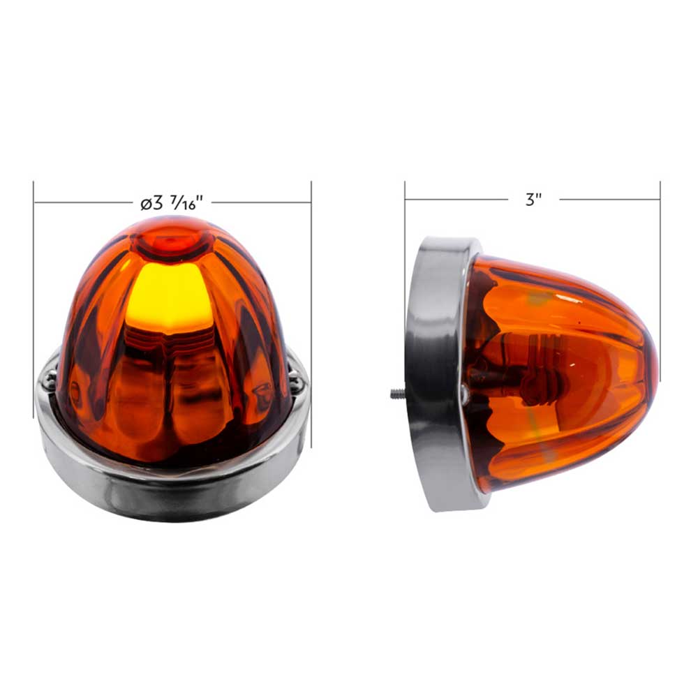 Dark Amber Watermelon Flush Mount Kit