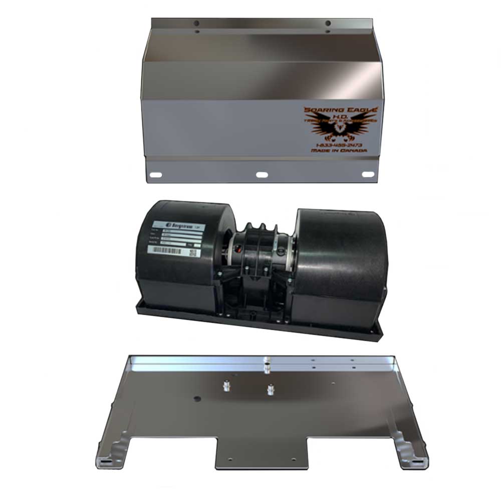 Kenworth 1987-2014 T600, T660, T800, W900 Aluminum Blower Upgrade Kit