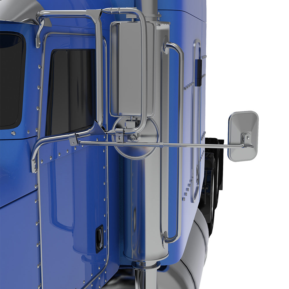 Oversize Load Extendable Arm and Convex Mirror