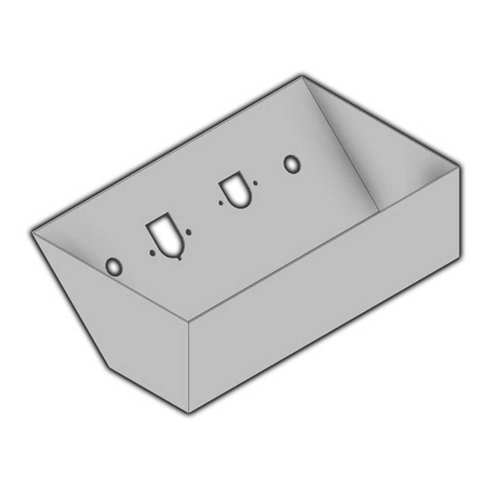 18" Aluminum Recessed Air Line Box On-Frame Sectionalized Deck Plate with Trailer Air, 7-Way, 4/6-Way Hookups