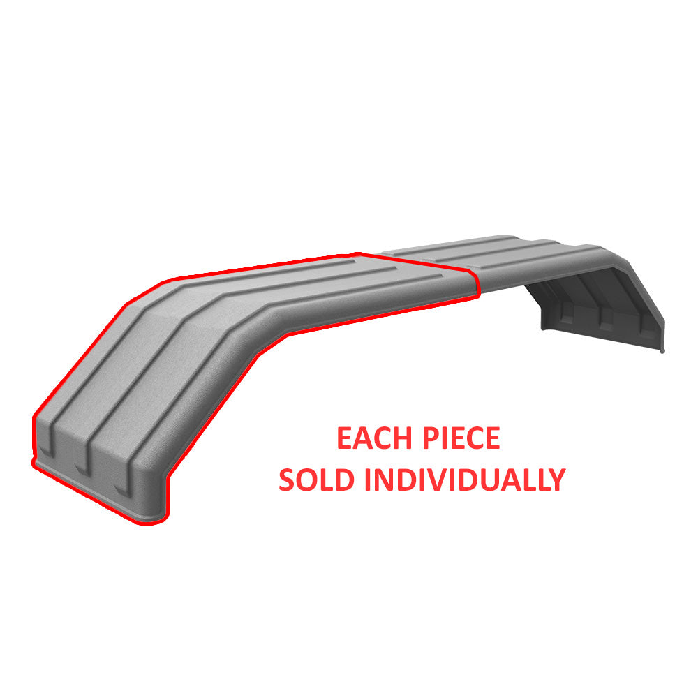 MIN1500 104" Grey Poly Full Fender for 52" Axle Spread
