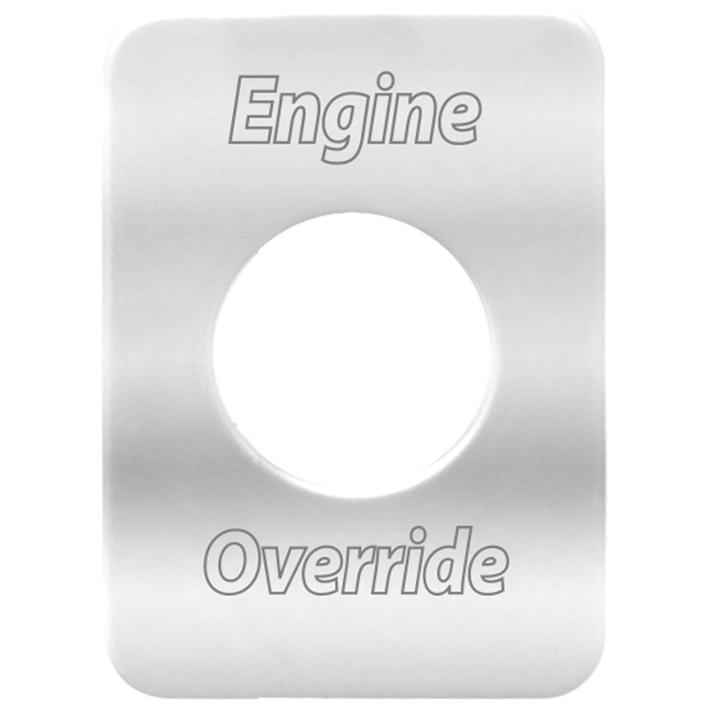 Stainless Steel Engine Override Switch Plate For Freightli