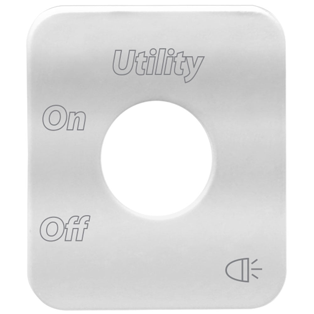 Stainless Steel Utility Switch Plate For Freightliner