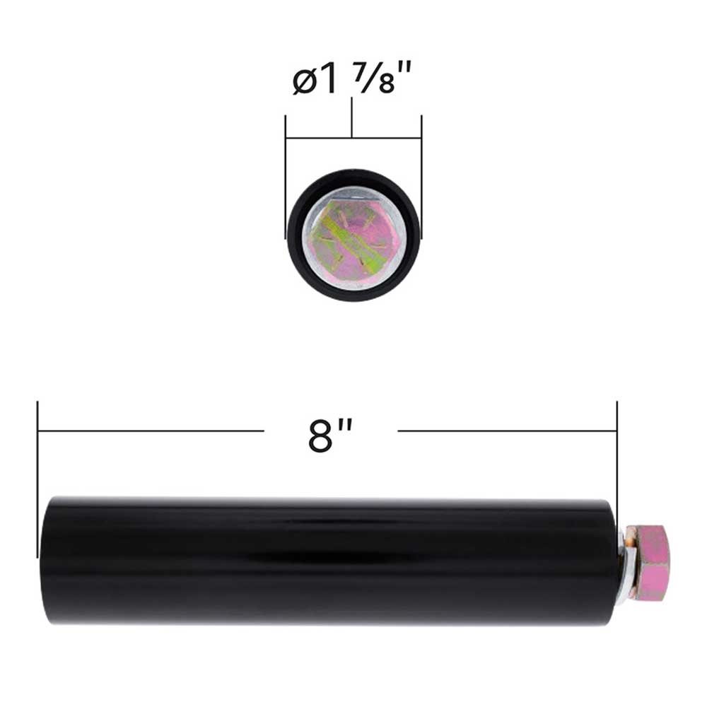 8" Black Quarter Fender Mounting Post (PR)
