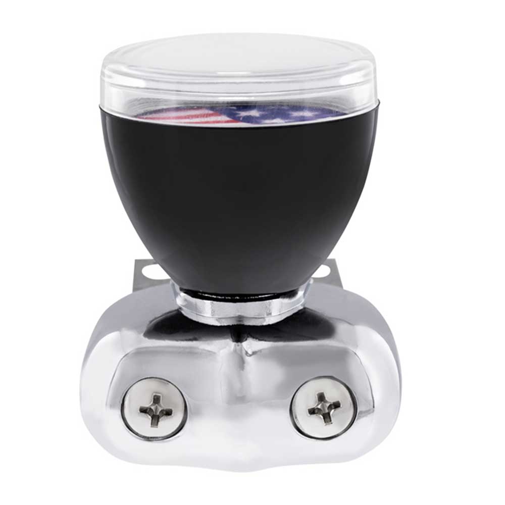 Vintage Steering Wheel Spinner with Clear Removable Top