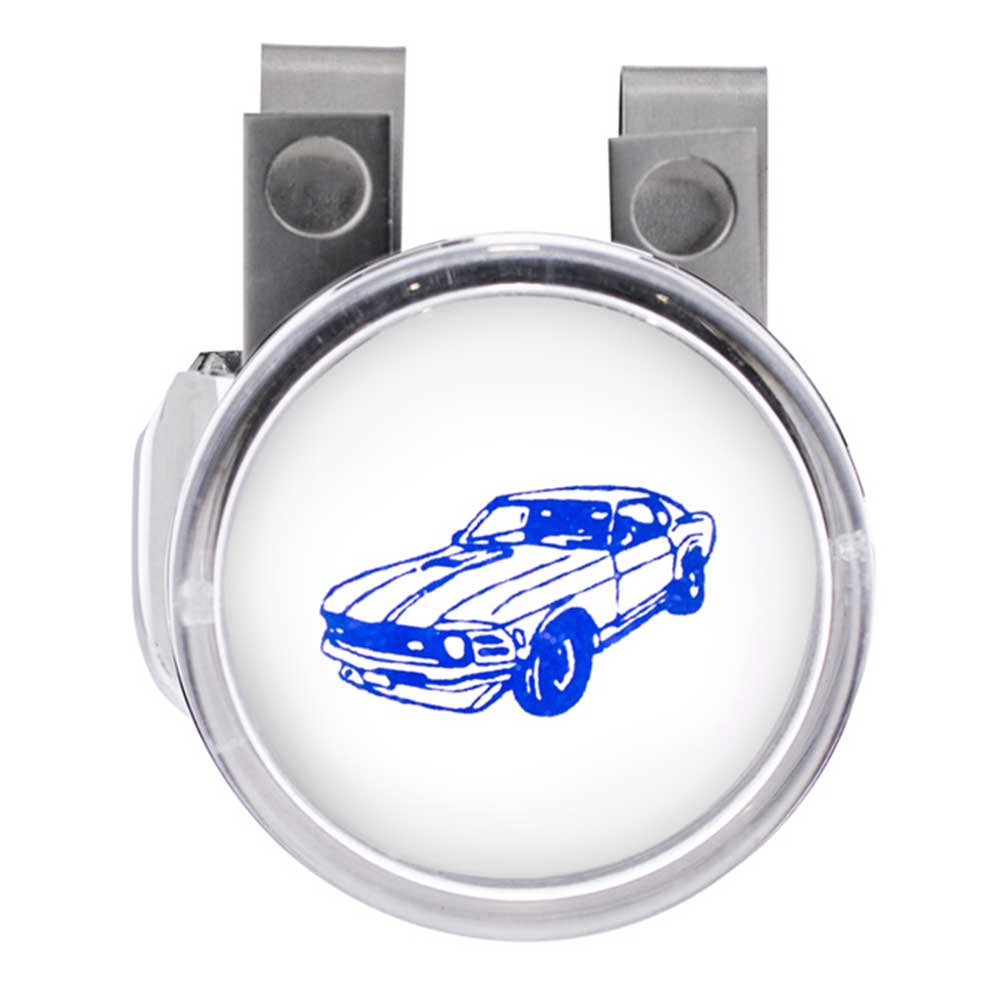 Vintage Steering Wheel Spinner with Clear Removable Top