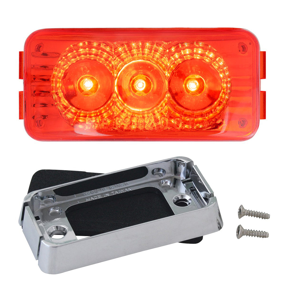 2-1/2" 3 LED Spyder Light with Chrome Bracket