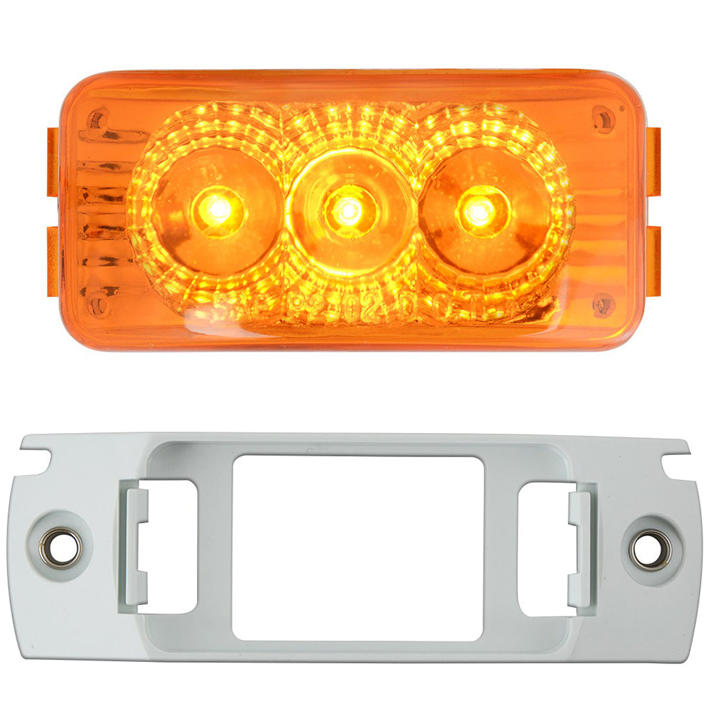 2-1/2" 3 LED Spyder Light with White Bracket