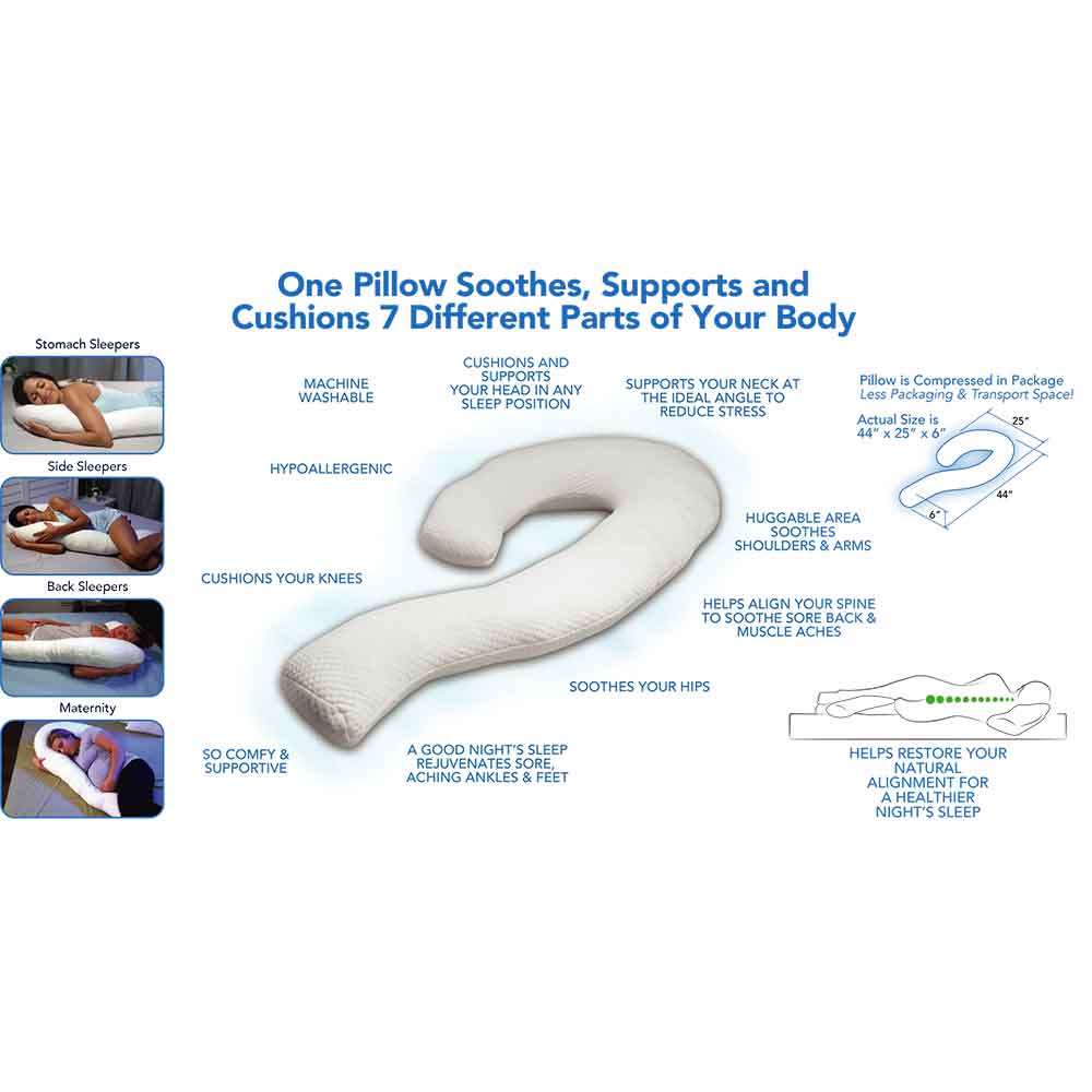Contour Swan Body Pillow