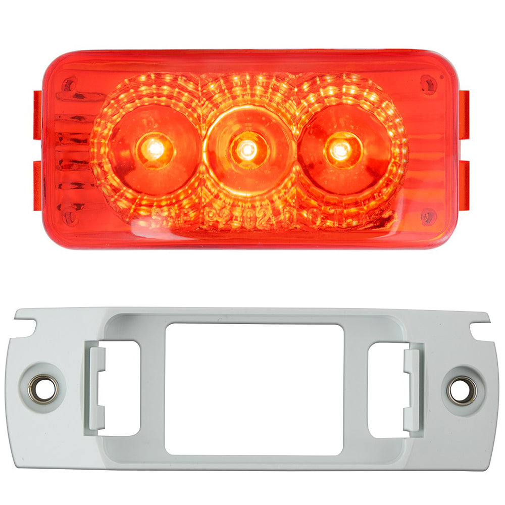 2-1/2" 3 LED Spyder Light with White Bracket