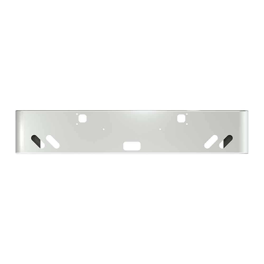 18" Kenworth W900 Texas Square Bumper with Angled Oval Cutouts