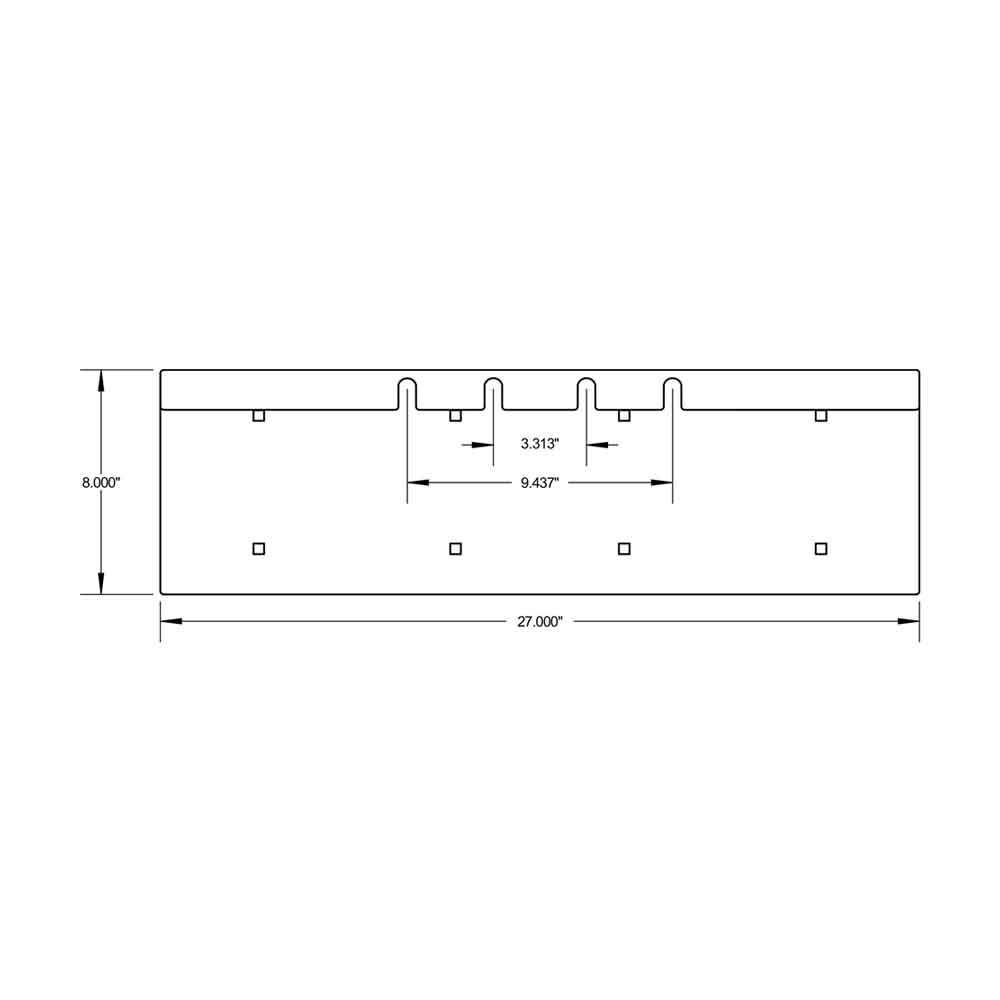 Peterbilt Two Plate License Plate Holder