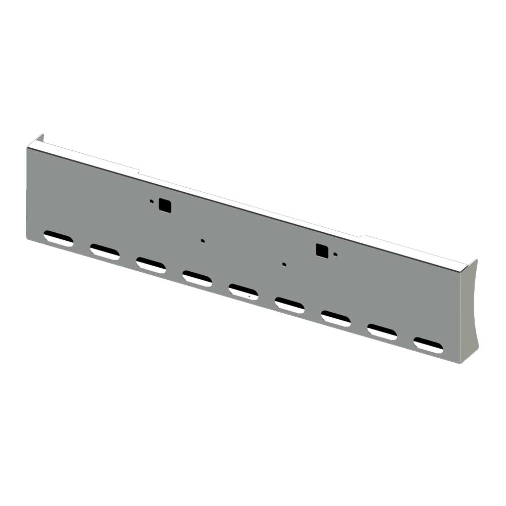20" Peterbilt 365, 367, 388, 389, 567 American Eagle Chrome Bumper with Nine Oval Cutouts and Tow Holes Bumper