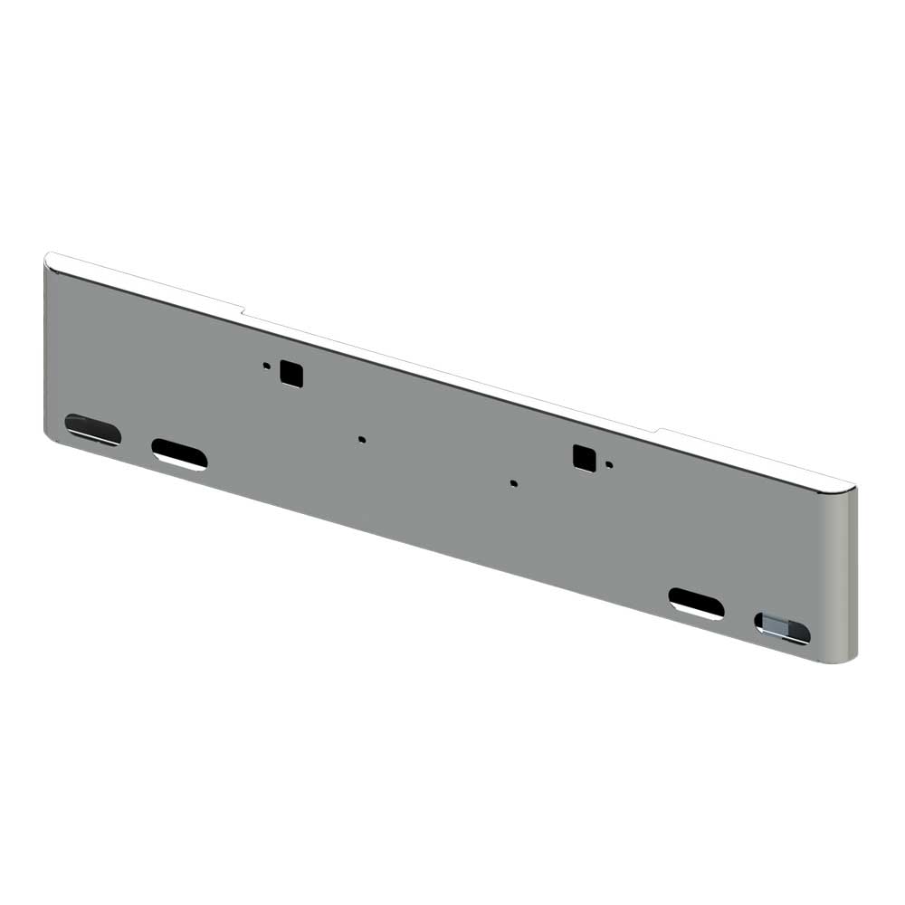 22" PB 365, 367, 388, 389, 567, KW W990 Rolled End Bumper with Tow, Four Oval Cutouts