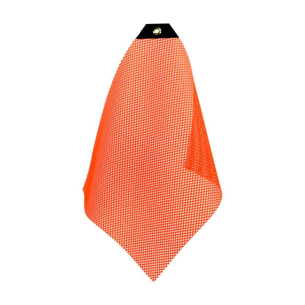 Orange Single Corner Heavy Duty Grommet Warning Flag