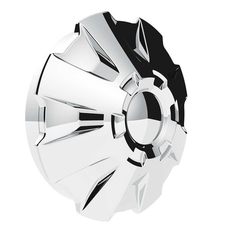 Rubicon Front Axle Chrome Cover Kit with 33mm Thread-On Nut Covers