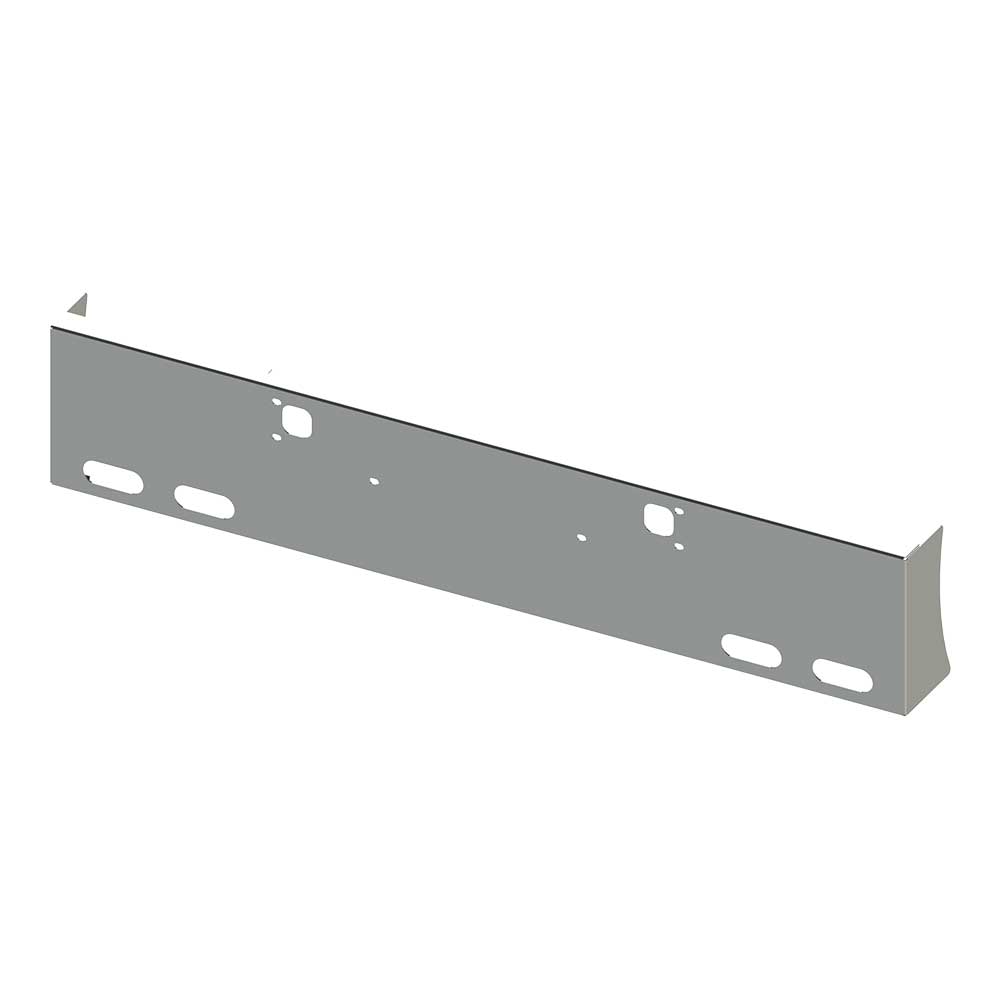 20" Kenworth W900B, W900L American Eagle Chrome Plated Bumper with Tow Hole and Four Oval Cutouts