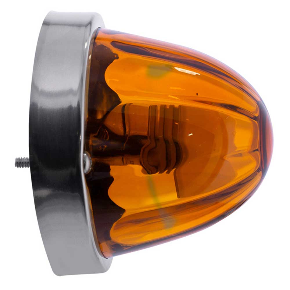 3" Watermelon Glass Dual Function Flush Mount Kit with LED Bulb