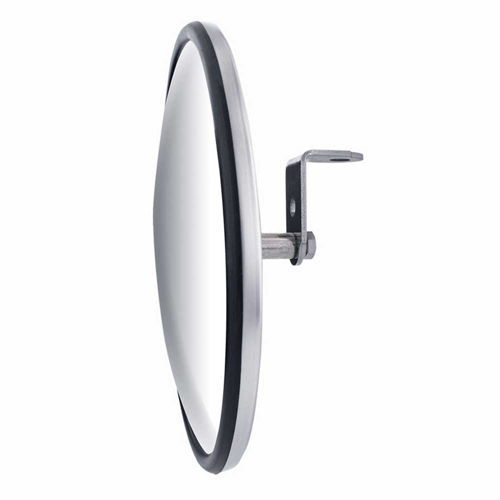 7-1/2" Stainless Steel 320R Convex Mirror with Center Mounting Stud