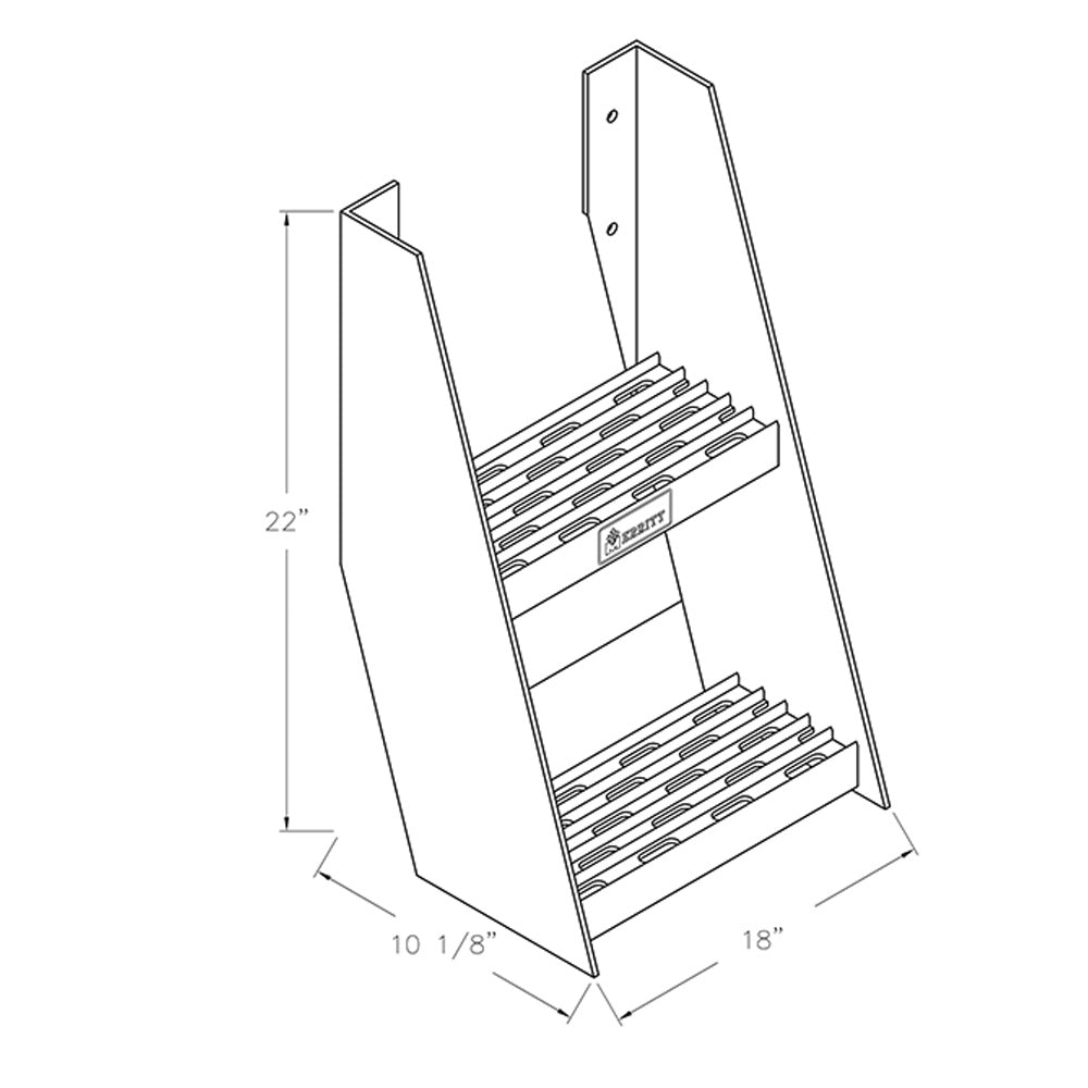 18" Aluminum Frame Mount Step