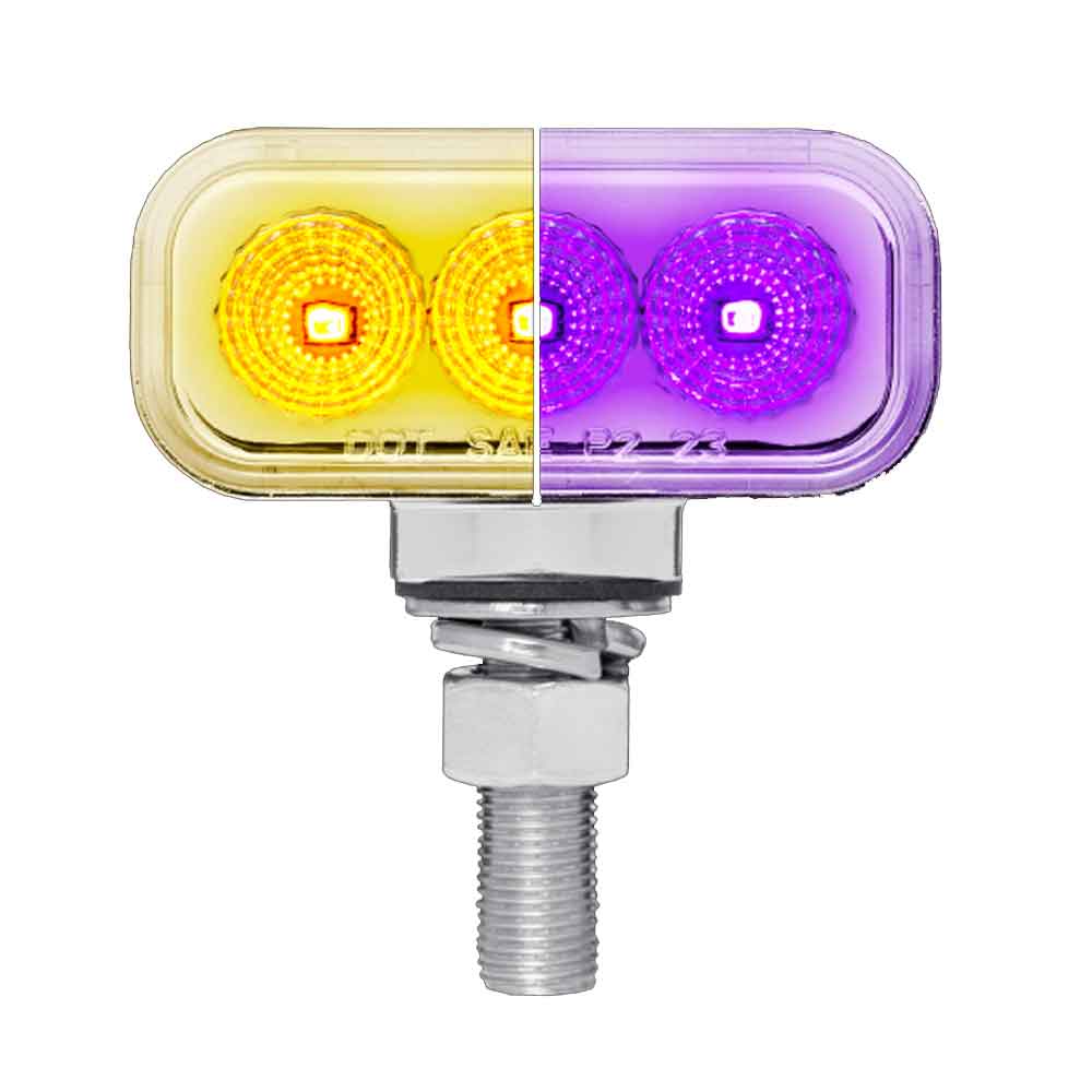 Mini Clear Lens Rectangle Double Face Light