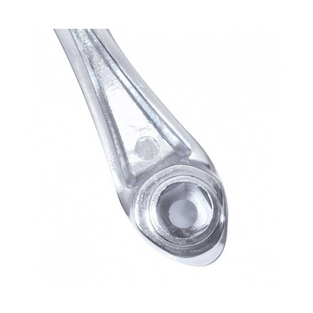 3/8" Square Adapter Chrome Die-Cast with Blue Crystal Window Crank
