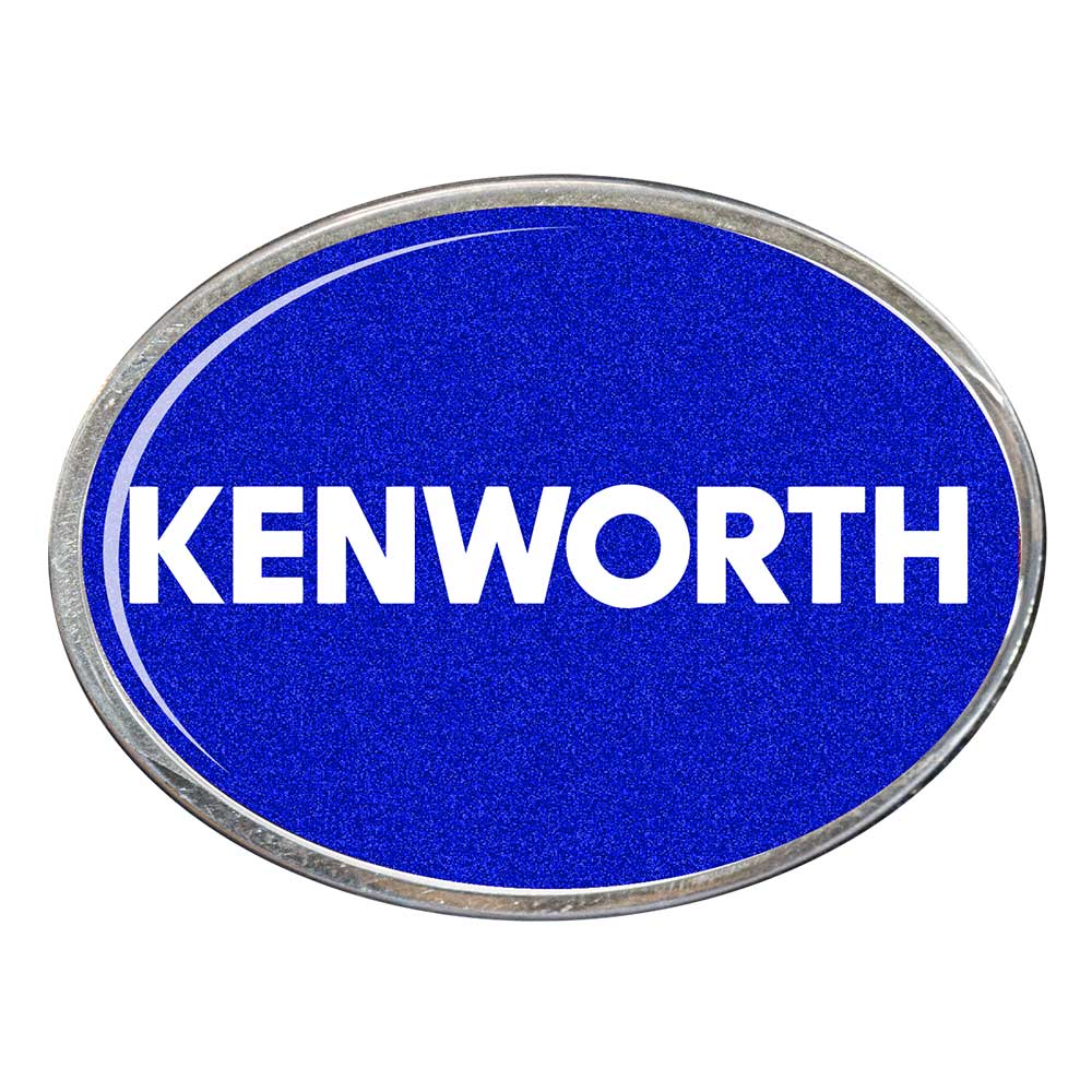 Kenworth Oval Billet Aluminum with Resin Belt Buckle