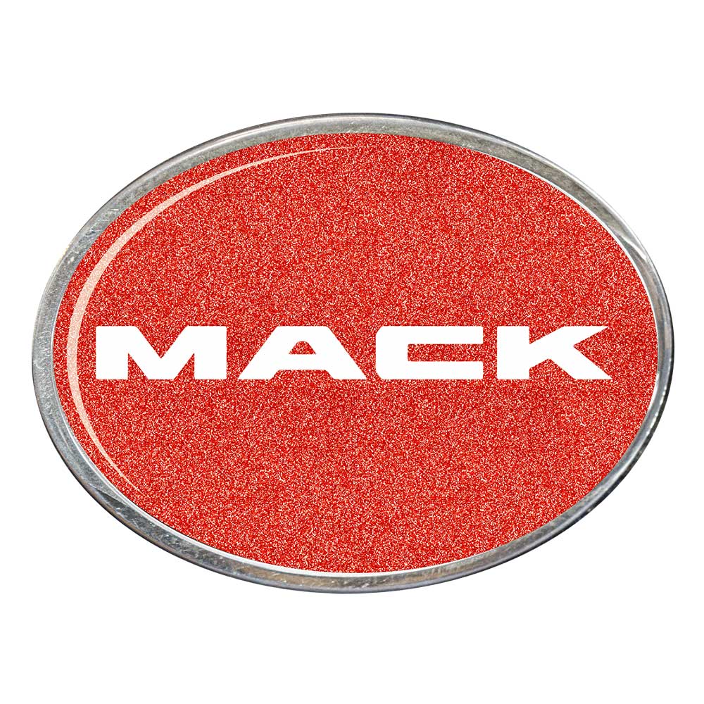Mack Oval Billet Aluminum with Resin Belt Buckle