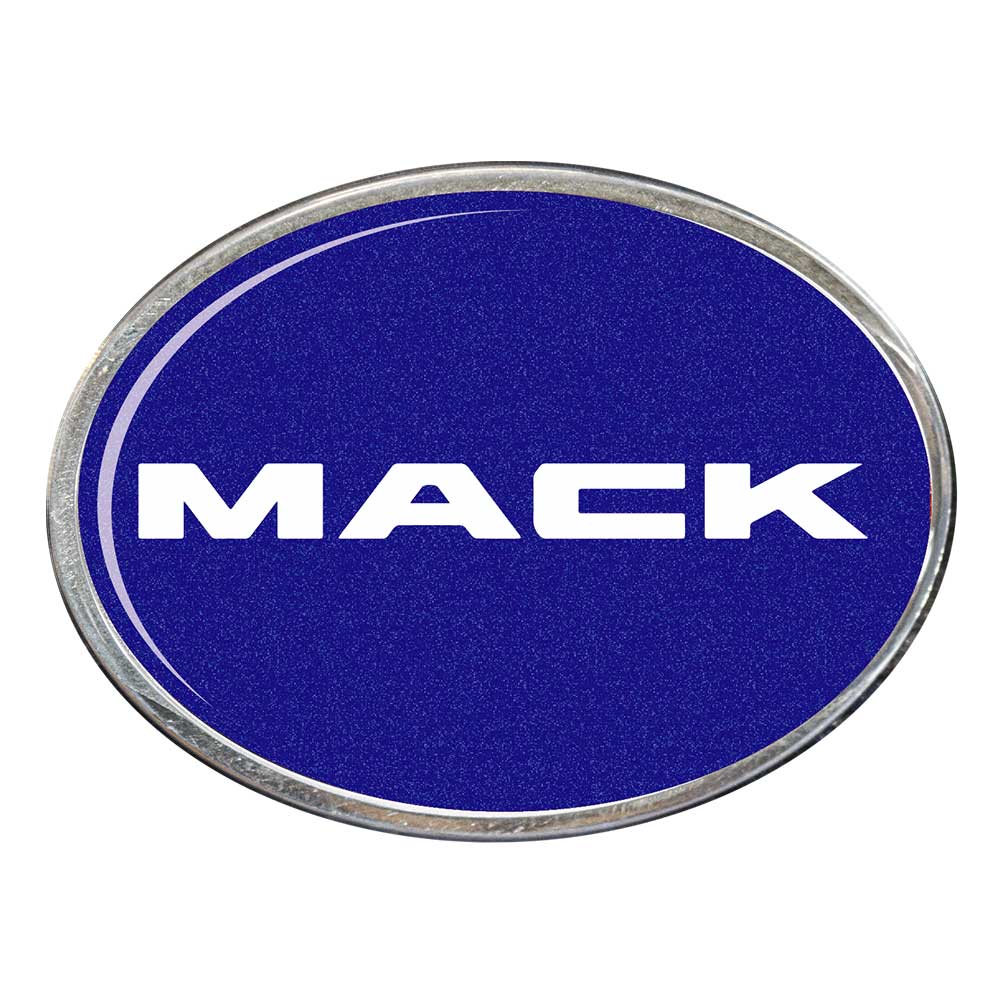 Mack Oval Billet Aluminum with Resin Belt Buckle