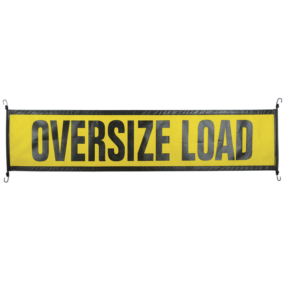 18" x 84" Oversize Load Sign with Thick EZ Hooks