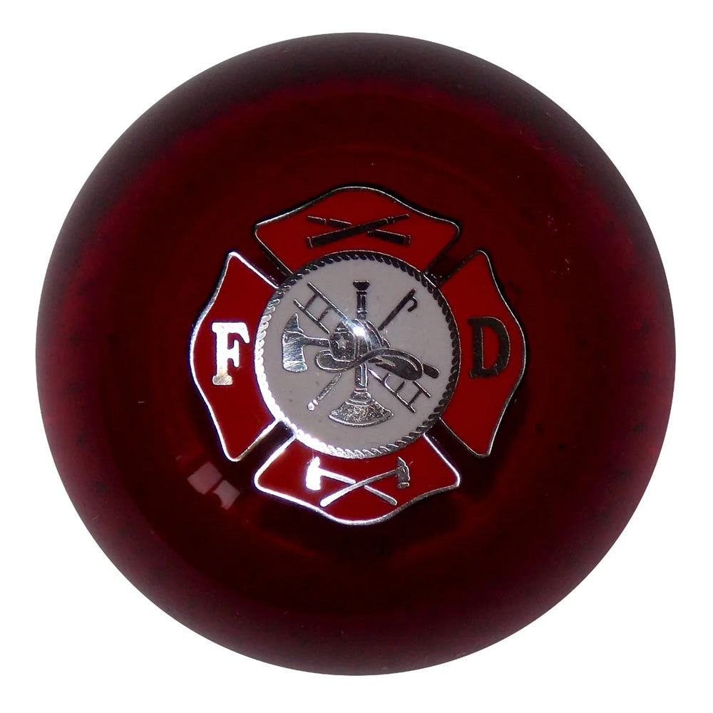 Translucent Red Fire Department Shifter Knob