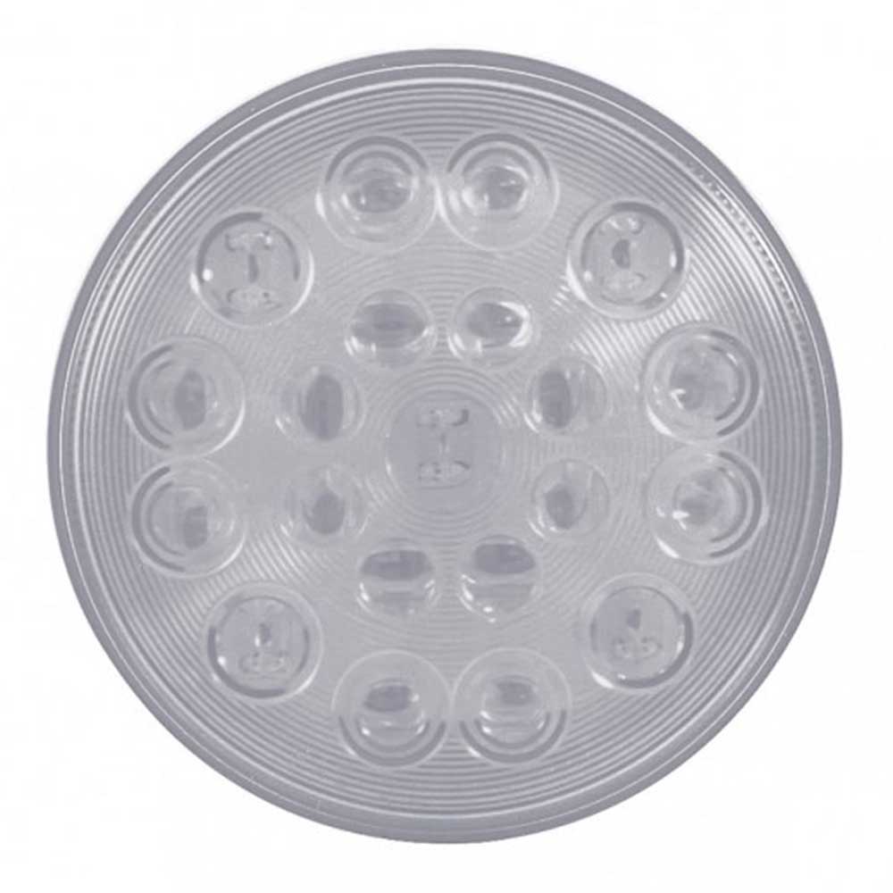 4" Round Competition Series Stop, Turn and Tail Red 21 LEDs with Clear Lens Light