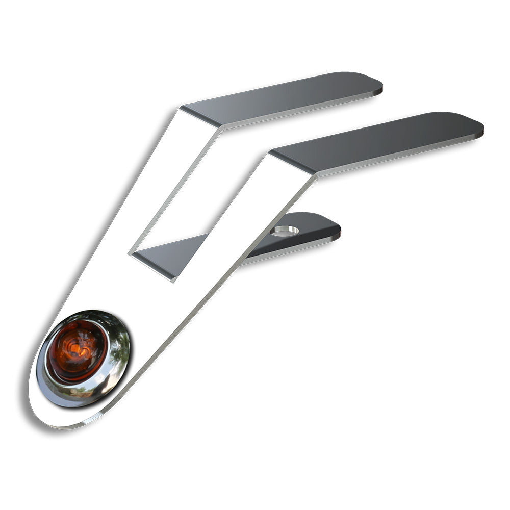 Singular Amber 3/4" Button LED Light Underframe Nova Bracket