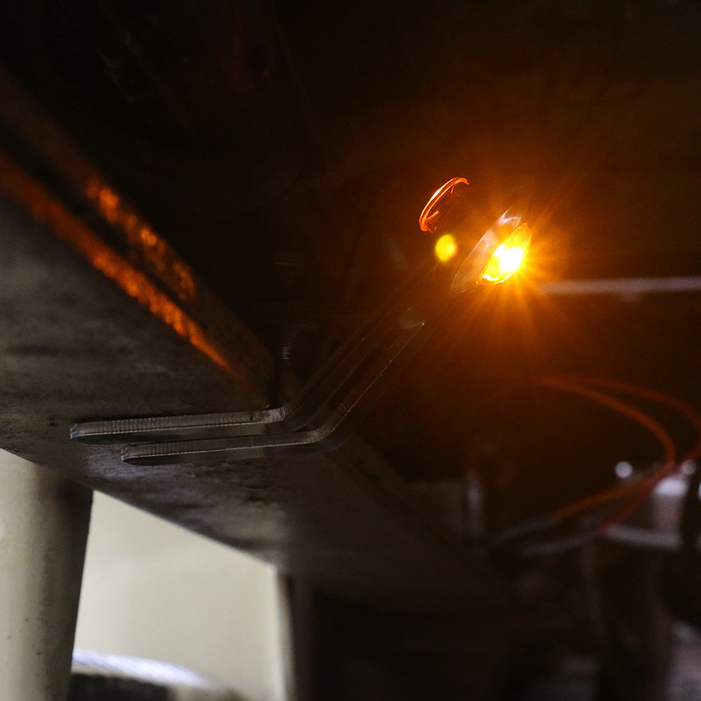 Singular Amber 3/4" Button LED Light Underframe Nova Bracket