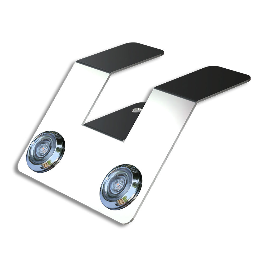 Double Amber Bullseye LED Light Underframe Nova Bracket