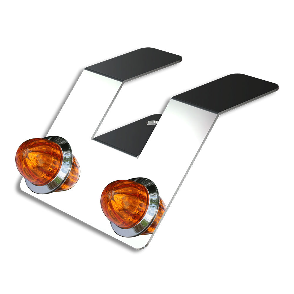 Double Mini Amber Watermelon Hero LED Light Underframe Nova Bracket