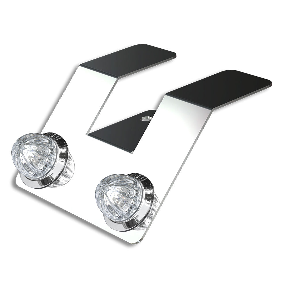 Double Mini Amber Watermelon Hero LED Light Underframe Nova Bracket