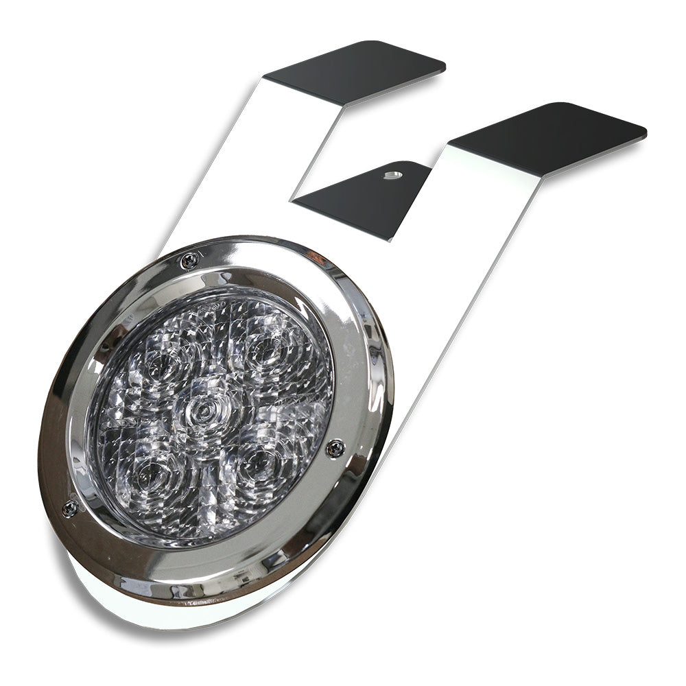 Singular Amber 4" Round LED Light Underframe Nova Bracket