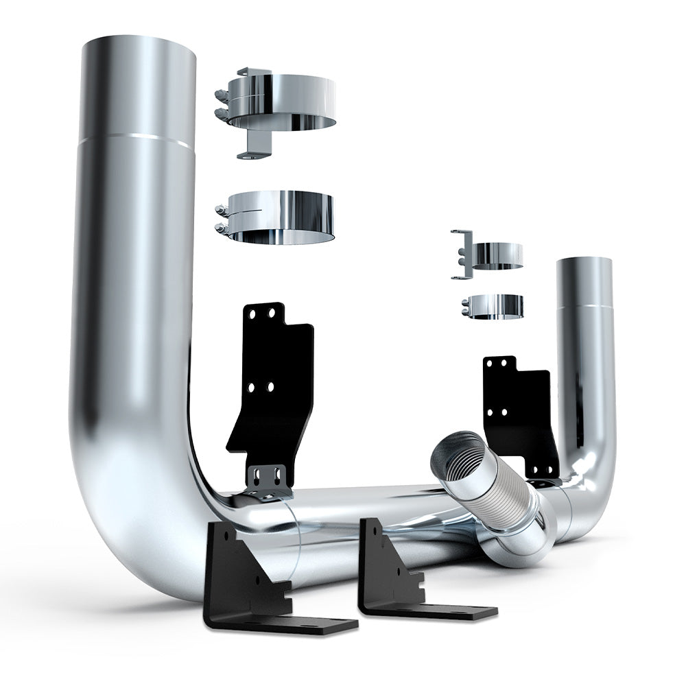 Peterbilt 389 8" Lower DPF Exhaust Kit